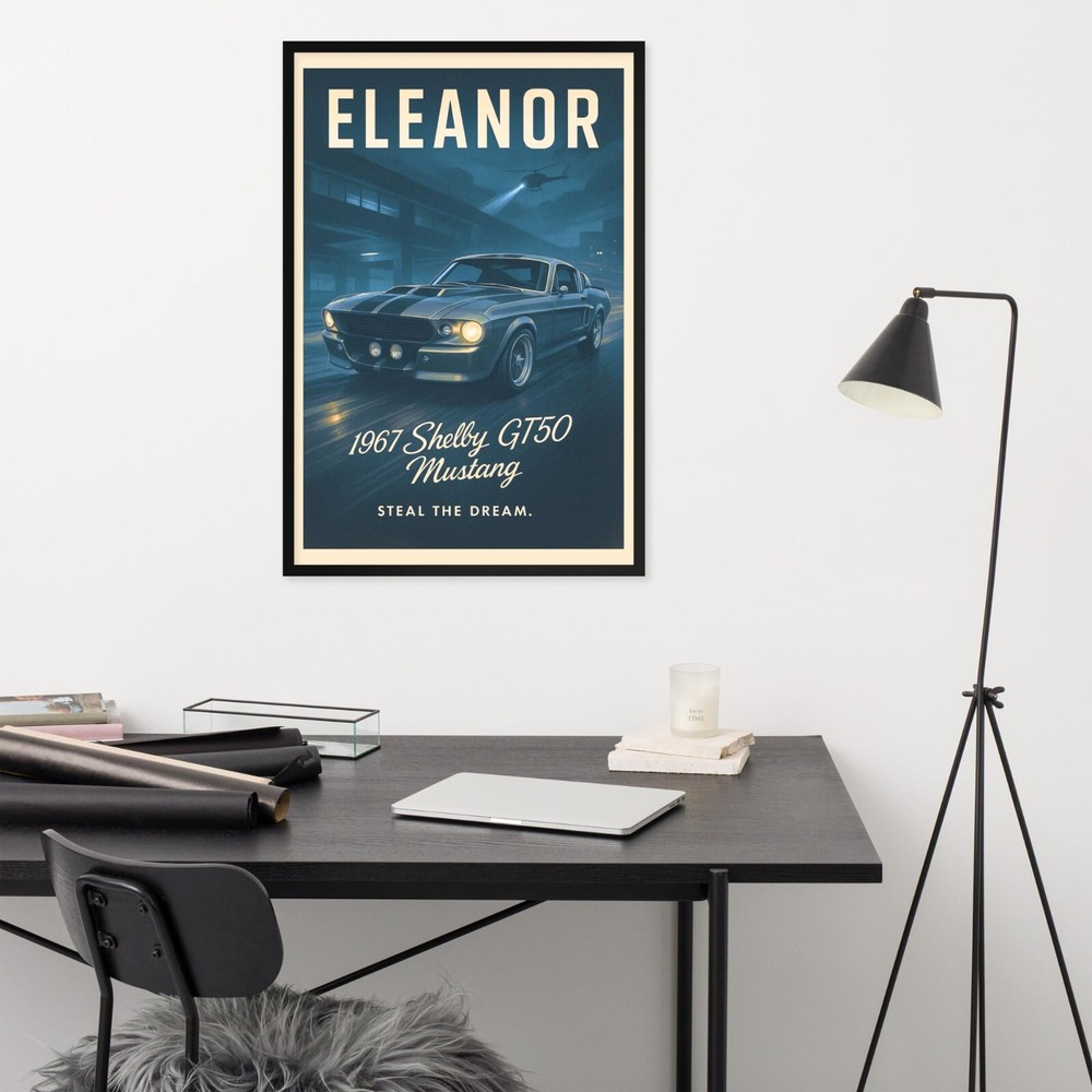 1967 Shelby GT500 Poster – Eleanor Mustang Wall Art – Poster Decor