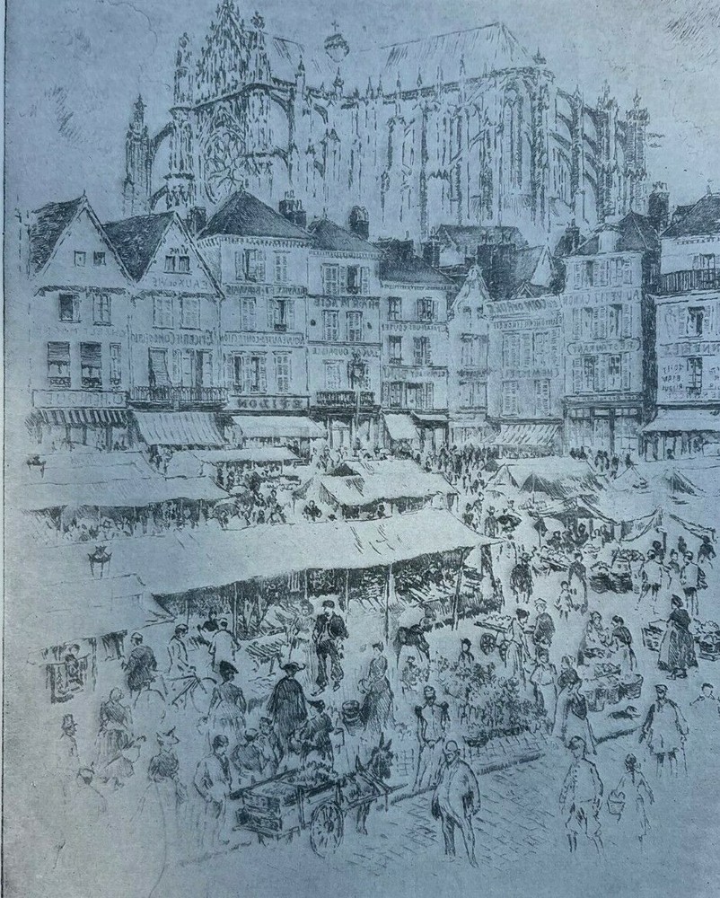 1909 France Beauvais Cathedral illustrated