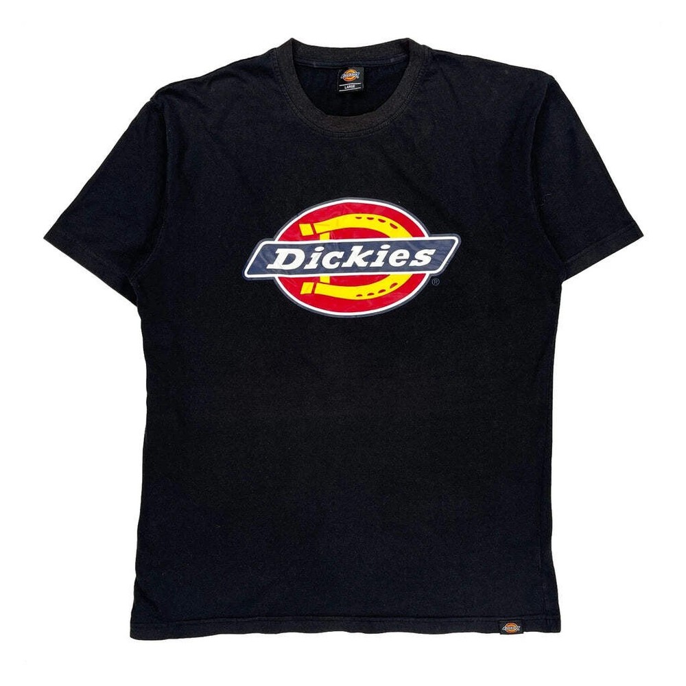 Dickies T-Shirt - Large Black Cotton