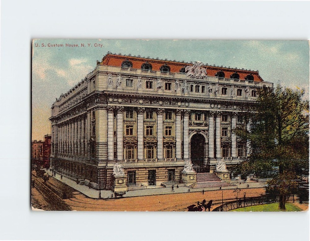 Postcard US Custom House New York City New York USA