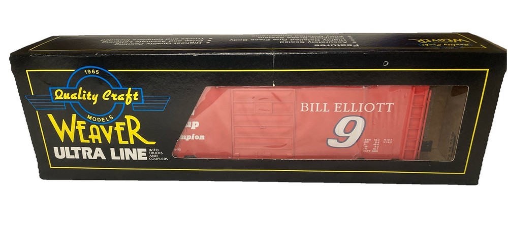 Quality Craft Models Weaver Ultra Line #9 Bill Elliott O-Gauge Box Car