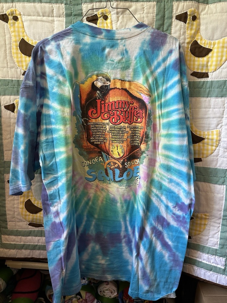 Jimmy Buffet Tie-Dye “Son Of A Sailor” 2018 Concert T-Shirt Size XXL