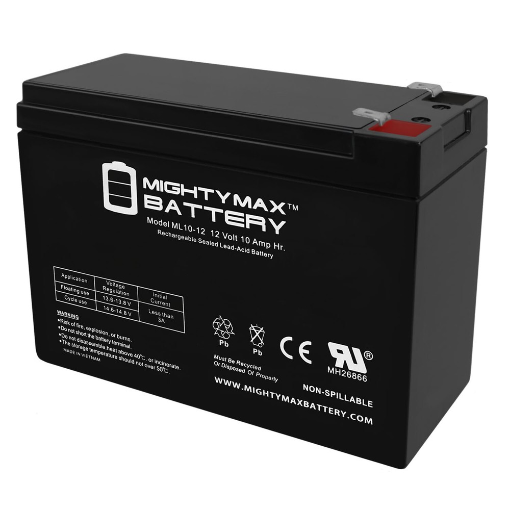 Mighty Max 12V 10AH Battery for Electric Scooter Schwinn S180 / Mongoose