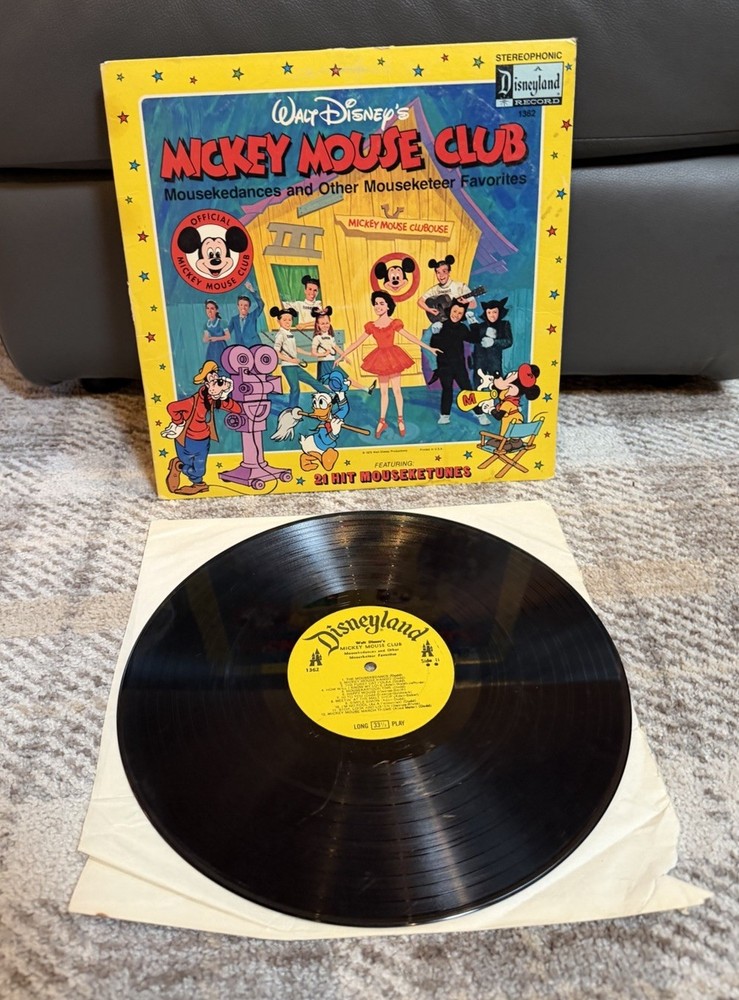 Walt Disney's Mickey Mouse Club LP Vinyl Album 1974 Disneyland Records 1362