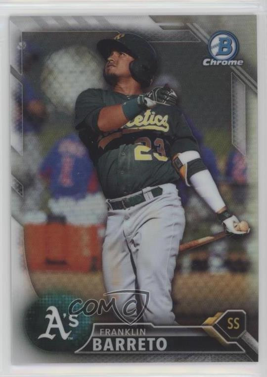 2016 Bowman Chrome Prospects Refractor /499 Franklin Barreto #BCP160