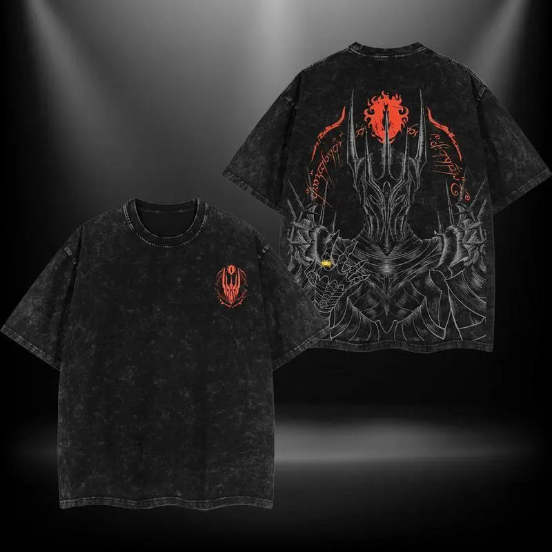 Lord Sauron Lord of the rings Retro Vintage Menswear Gift movie fans Top Apparel