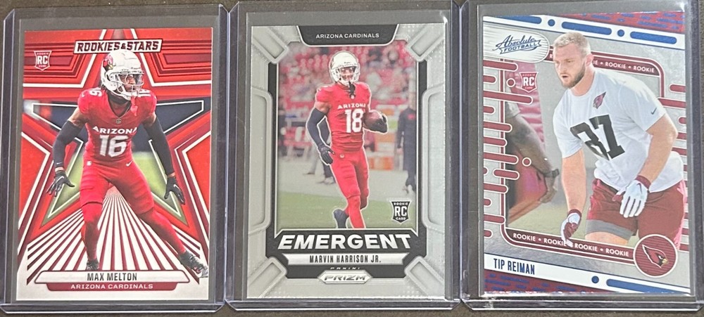 2024 Panini Football Arizona Cardinals 3 Card Rookie Insert/Parallel Lot