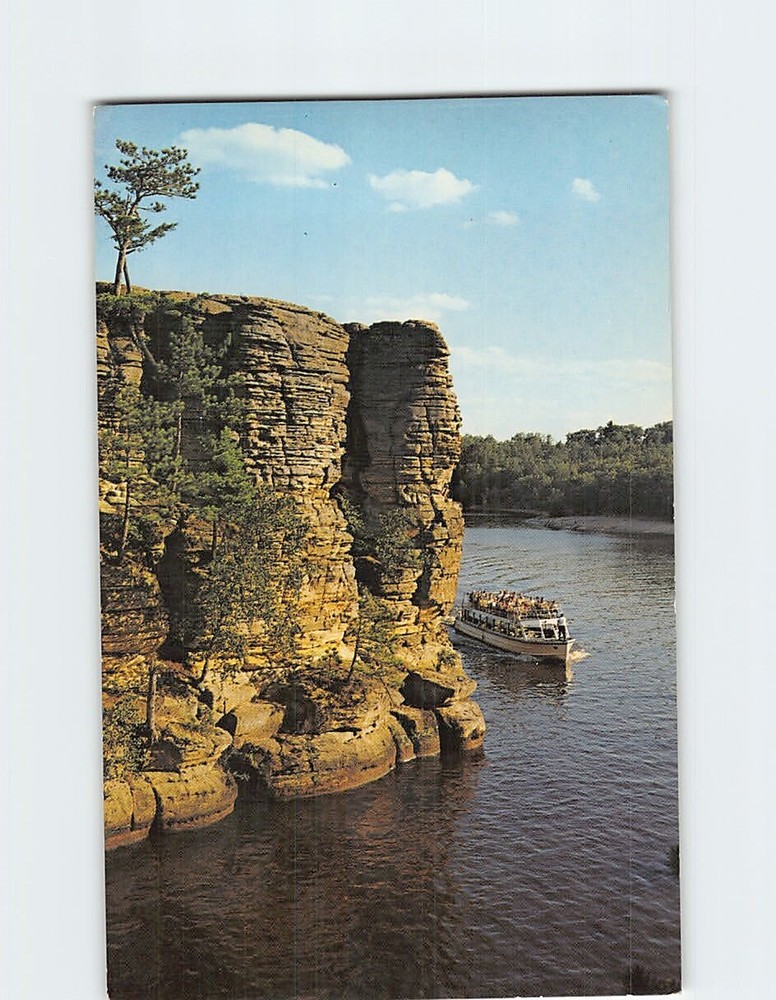 Postcard Majestic High Rock Wisconsin Dells Wisconsin USA