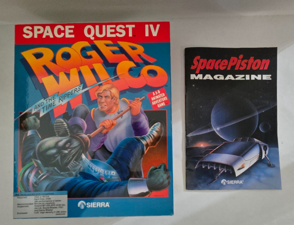 Space Quest IV Roger Wilco and the Time Rippers, 256 color 5.25