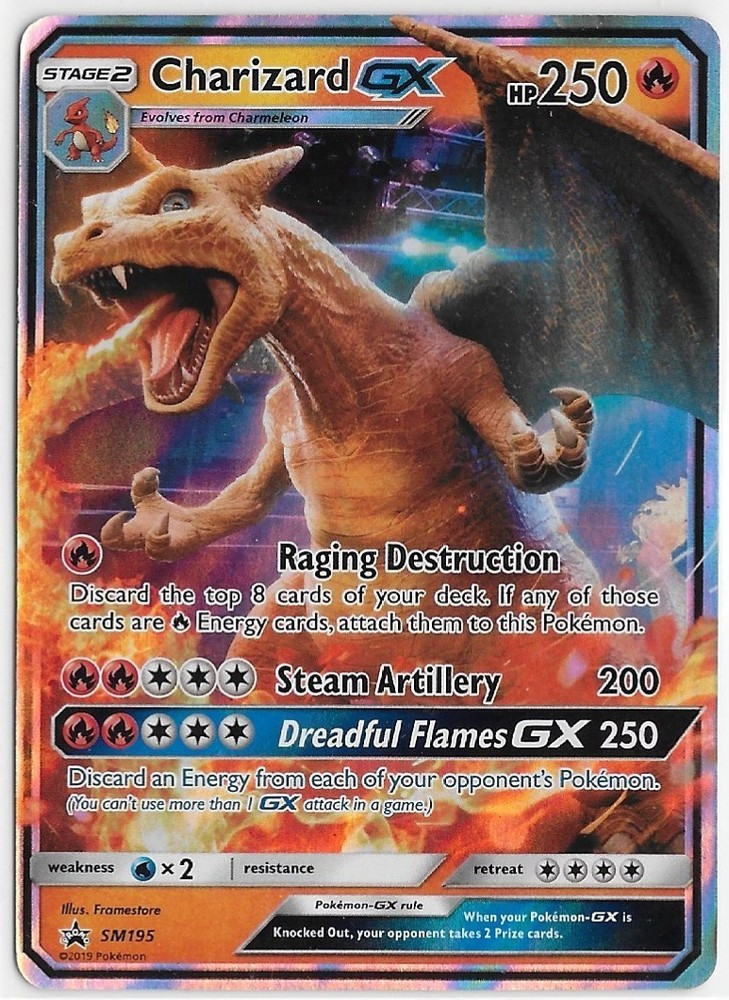 2019 Detective Pikachu - Charizard GX SM195 Black Star Promo - NM