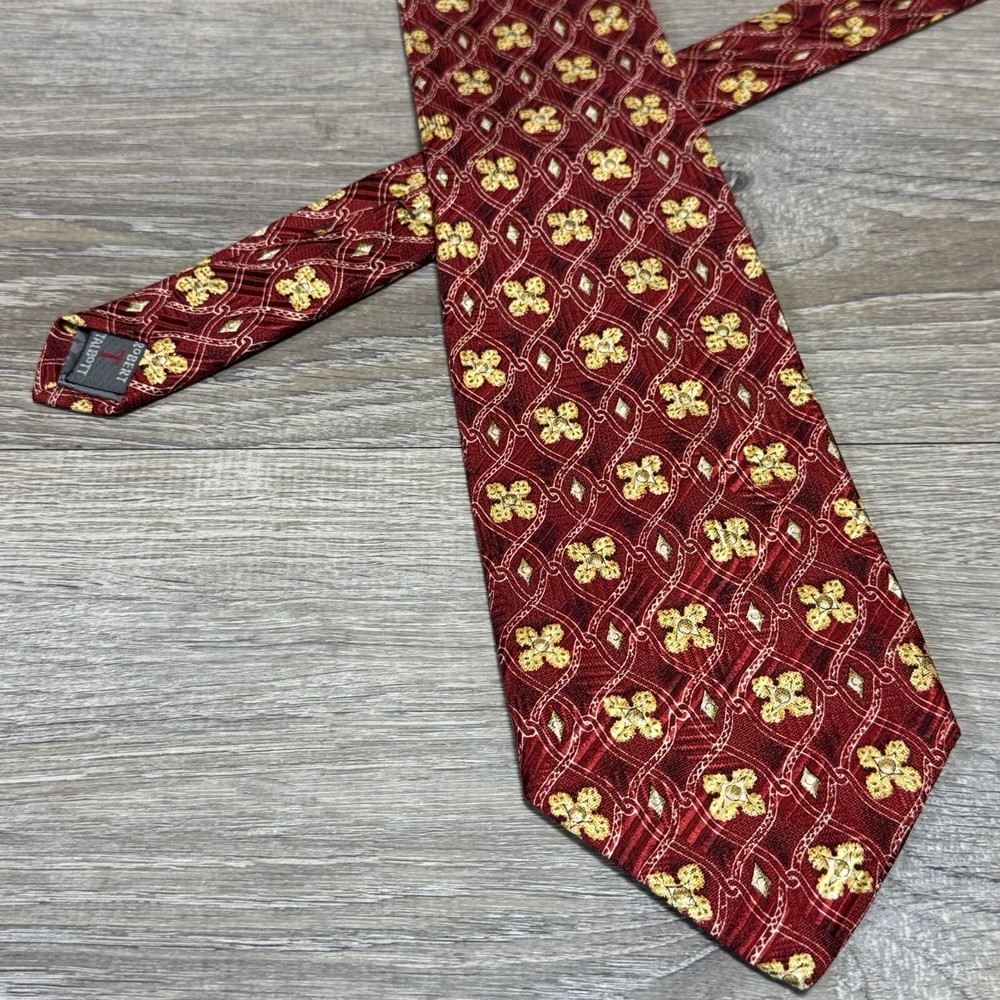 Robert Talbott Nordstrom Handmade Luxury Silk Tie Red Made in USA