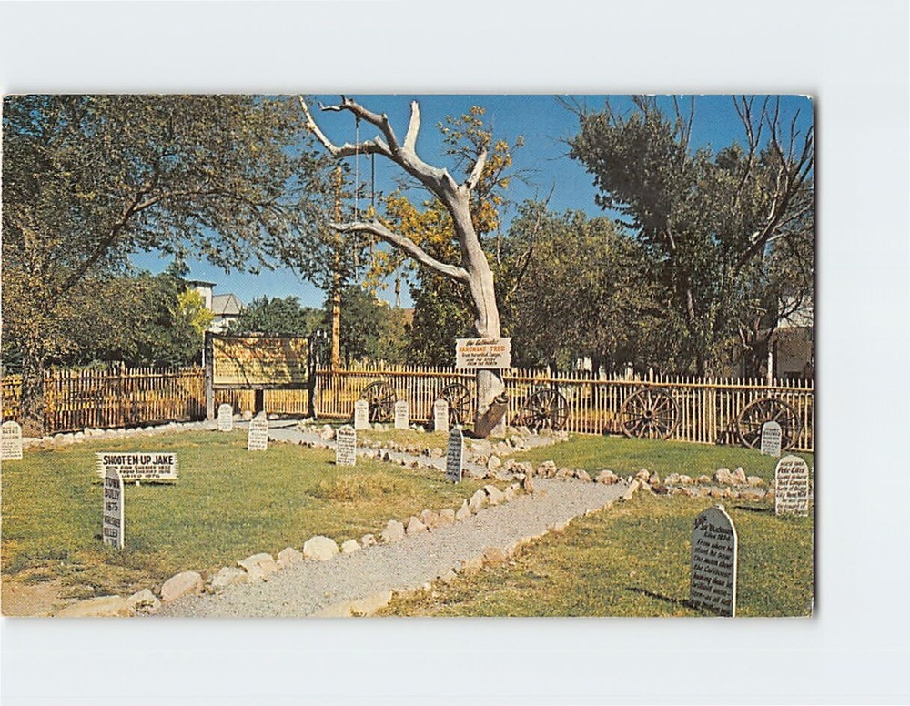 Postcard Boot Hill Cemetery Dodge City Kansas USA