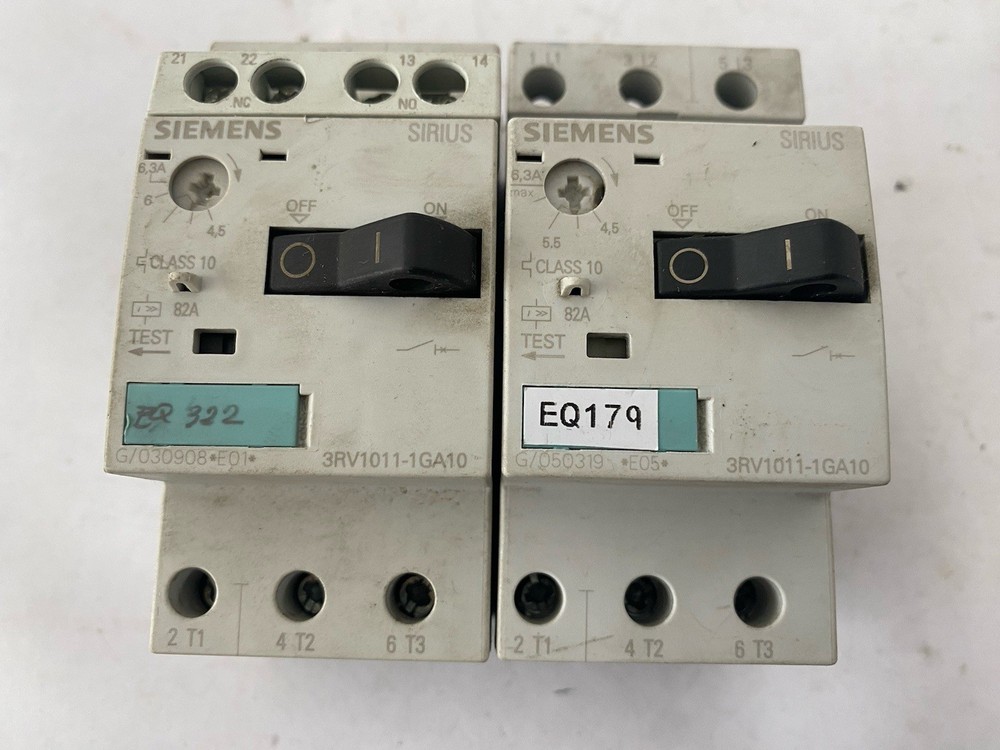 Siemens Q16 3Rv1011-1Ga10 Motor Protection Circuit Breaker