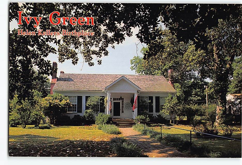 Postcard Ivy Green Helen Kellers Birthplace Tuscumbia Alabama USA