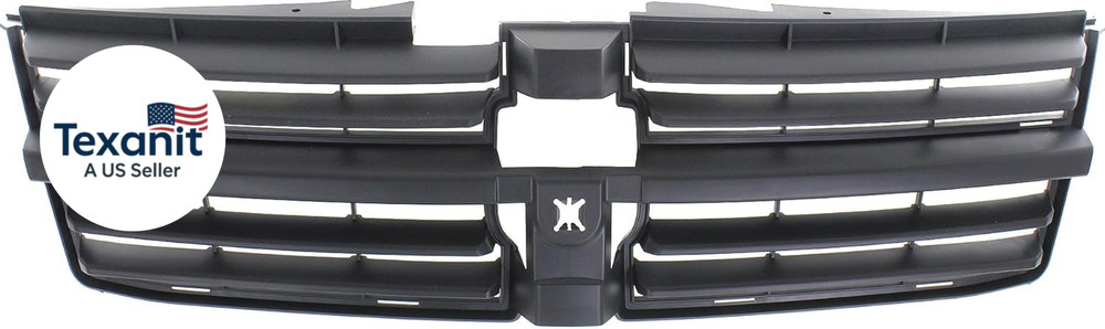 Grille Assembly Compatible with Dodge Grand Caravan 2008-2010 Plastic Textured D