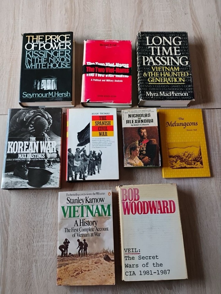 Vintage War History Books  Lot Vietnam CIA Cold War Korea Military