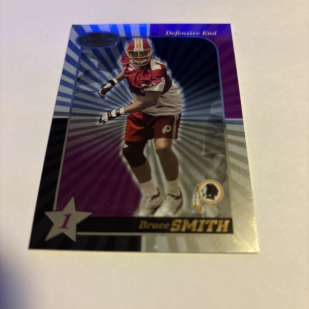 2000 Leaf Certified- Football #95 Bruce Smith Washington Redskins HOF