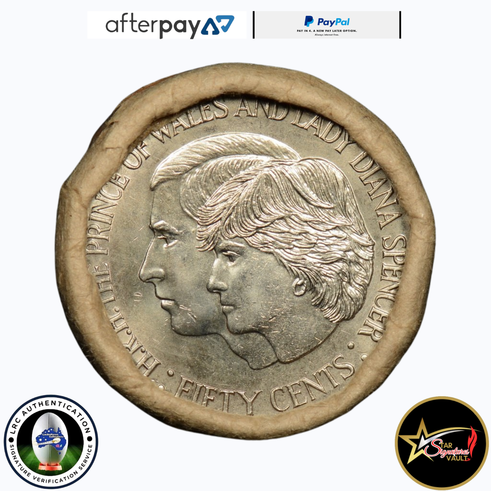 King Charles Coin Roll - Princess Diana & Prince Charles Rare Unopened Full Roll