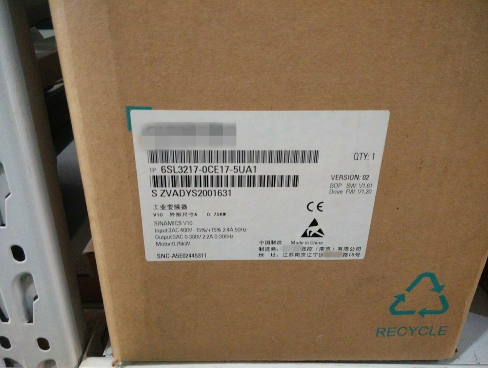 NEW   6SL3 217-0CE17-5UA1 Inverter 0.75KW Fast Delivery #F5