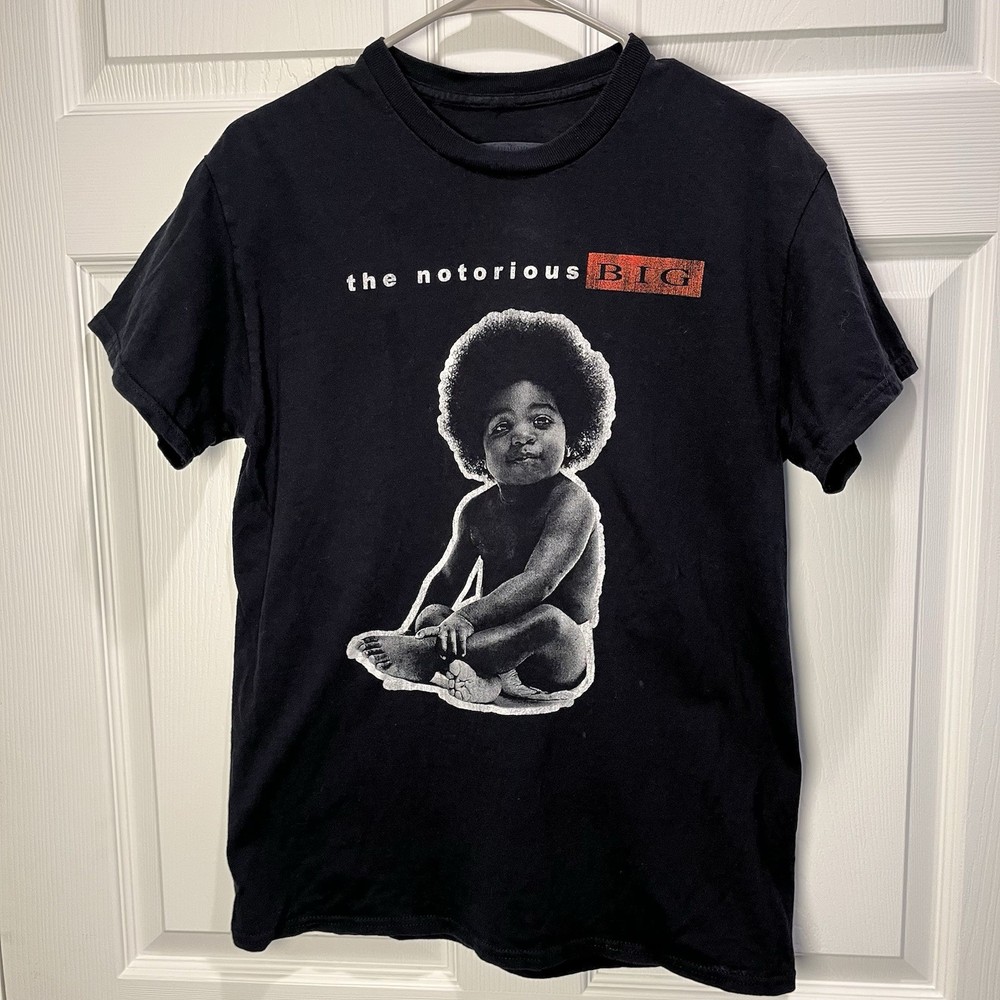 Biggie Smalls Notorious B.I.G. Size Medium Brooklyn Mint Mens Black T-Shirt