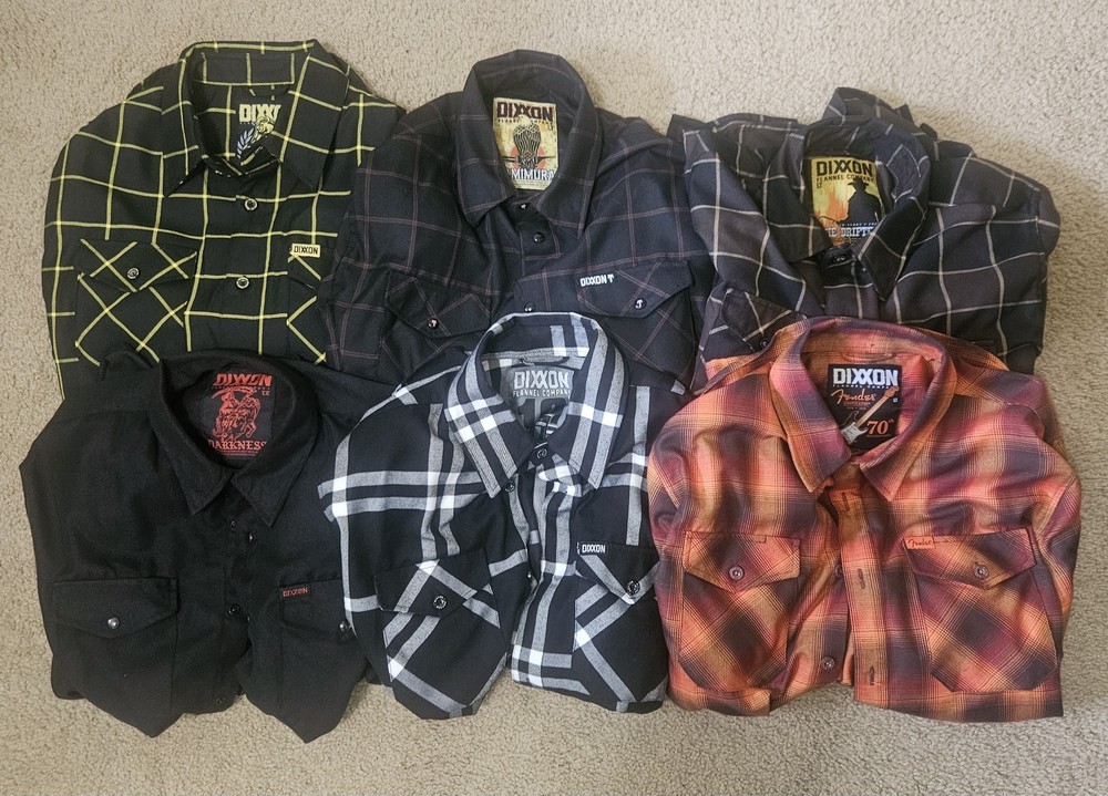 Dixxon Flannel Company Flannel Lot Size LT ( 6 Flannels)
