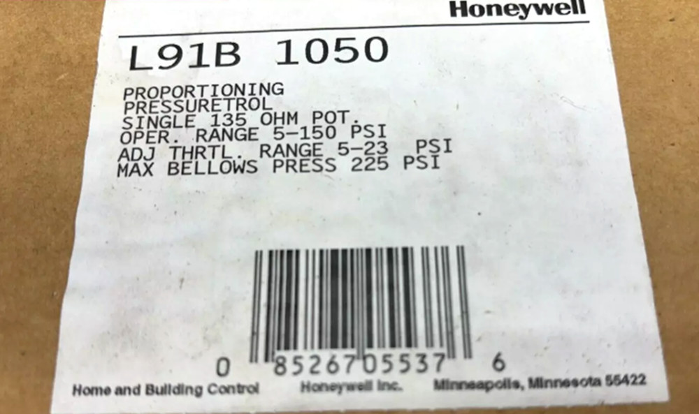 New HONEYWELL L91B1050 PROPORTIONING PRESSURETROL