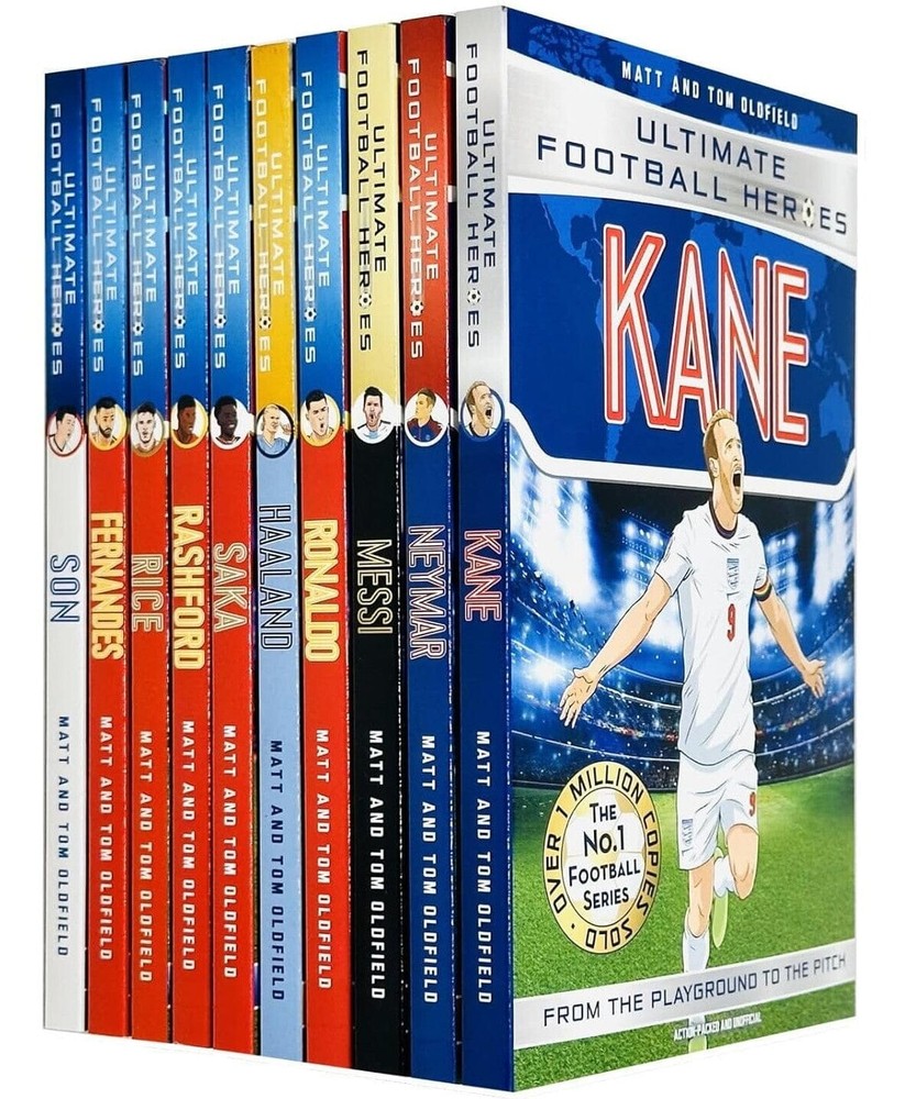 Ultimate Football Heroes Series 1, 10-Book Set by Matt & Tom Oldfield–Ages 7+-PB