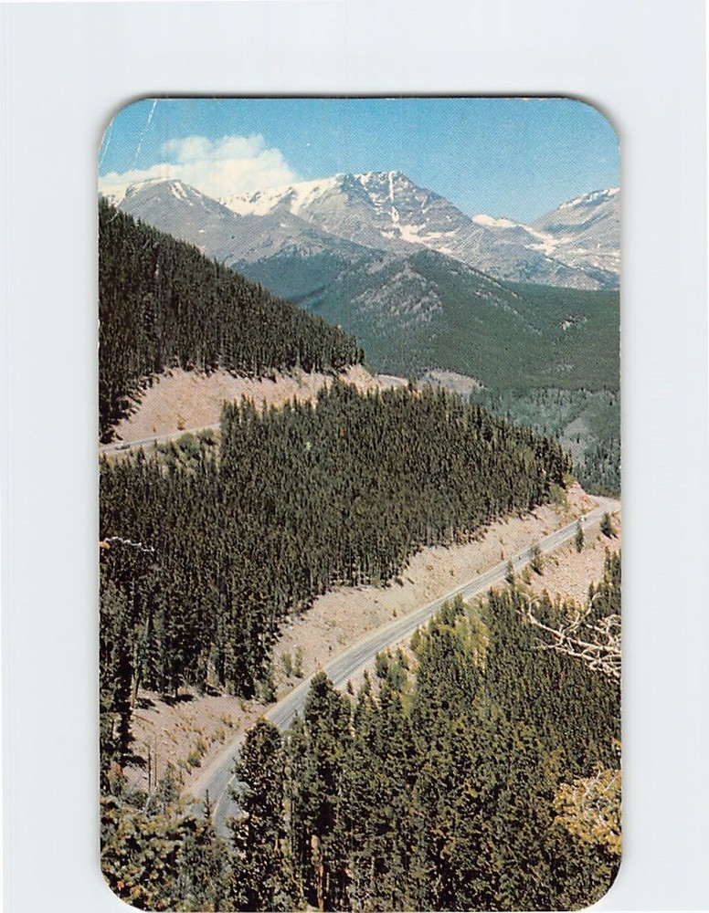 Postcard Ypsilon Mountain & Mummy Range Rocky Mountains National Park Colorado