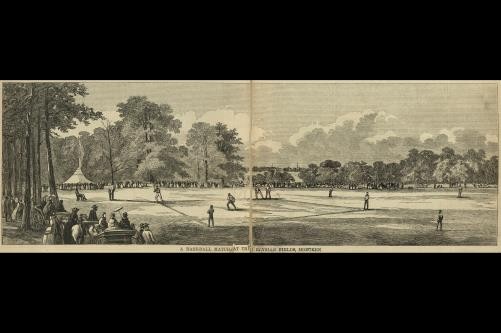 Photo:Baseball match,crowd,Elysian Fields,Hoboken,NJ,1859