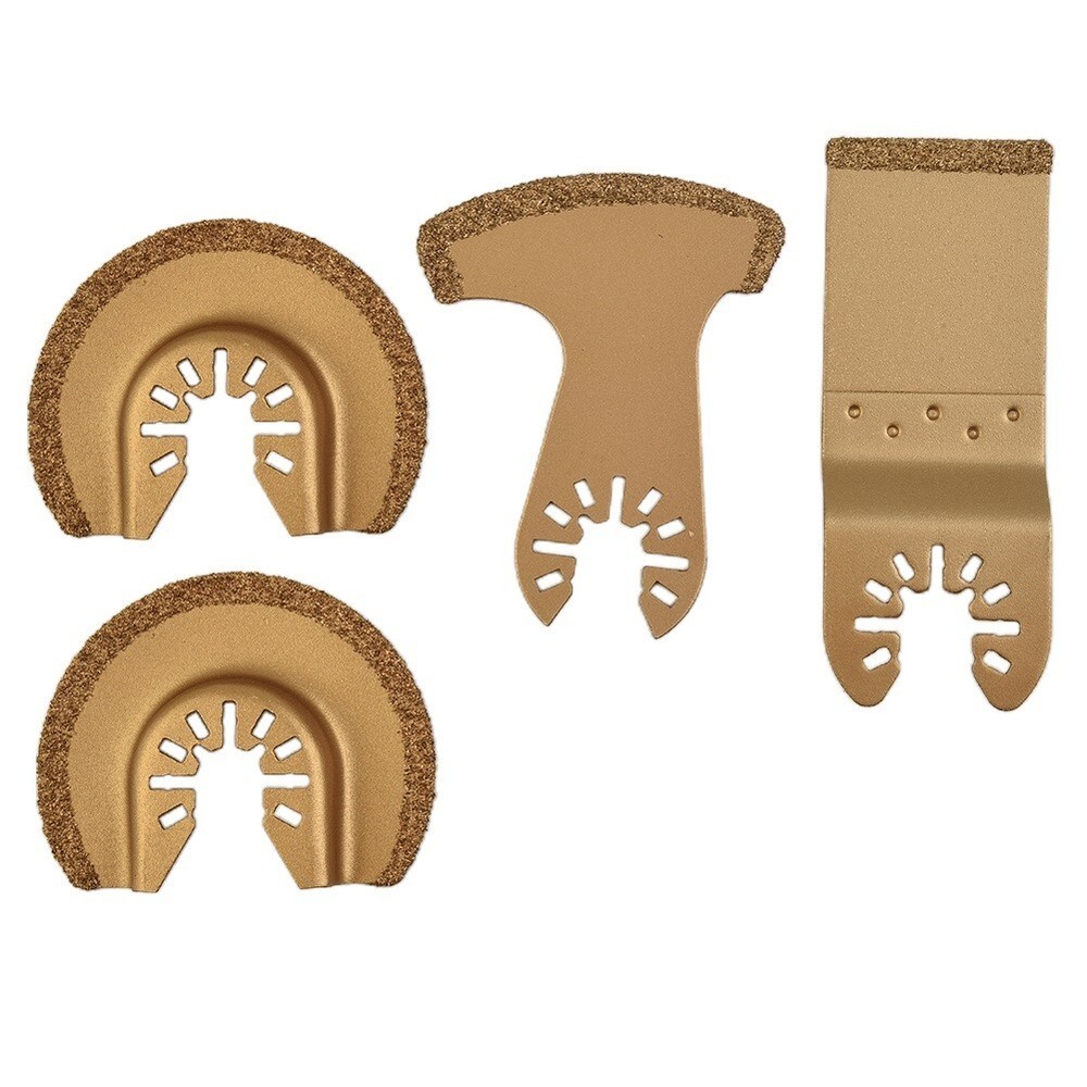 Superior Quality Carbide Oscillating Saw Blades Set for Tile Grout 4pcs