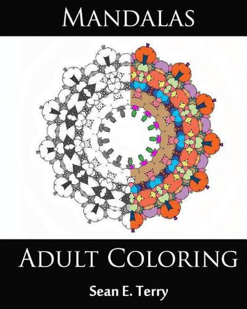 Mandalas Adult Coloring by Sean E. Terry (English) Paperback Book