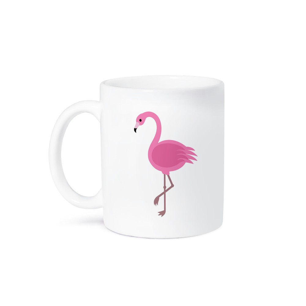 3dRose Pink Flamingo Design Ceramic Coffee Mug