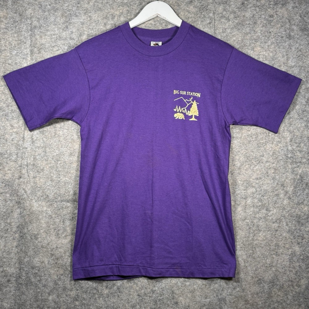 Vintage 90s Big Sur Station U.S. Forest Service T Shirt Mens Size S 18x28 Cali