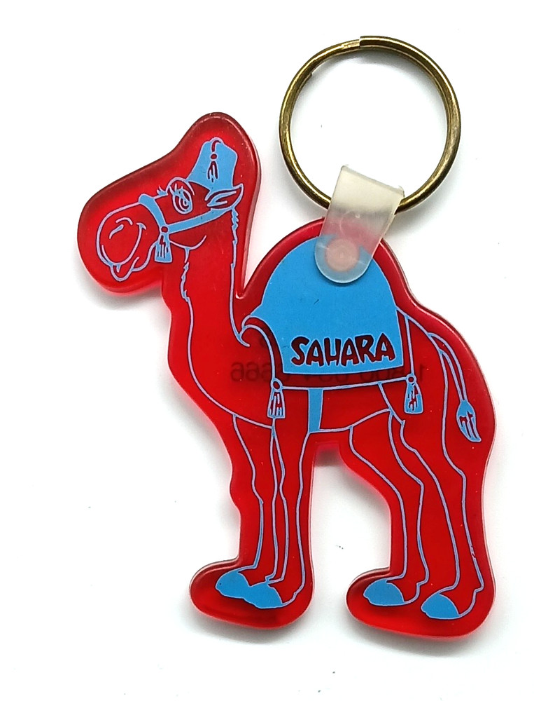 Vintage Sahara Hotel Casino Las Vegas Nevada Keychain Keyring