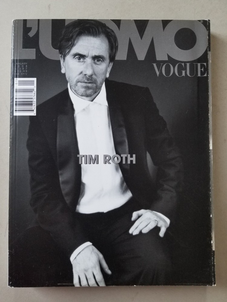 L'uomo Vogue No. 387 January 2008 Tim Roth Italian VG used condition