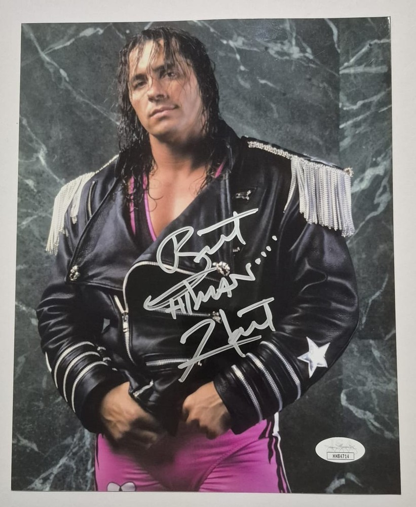 WWE Bret Hart - Signed Autograph 20x25 Photo Certified COA JSA AUTO