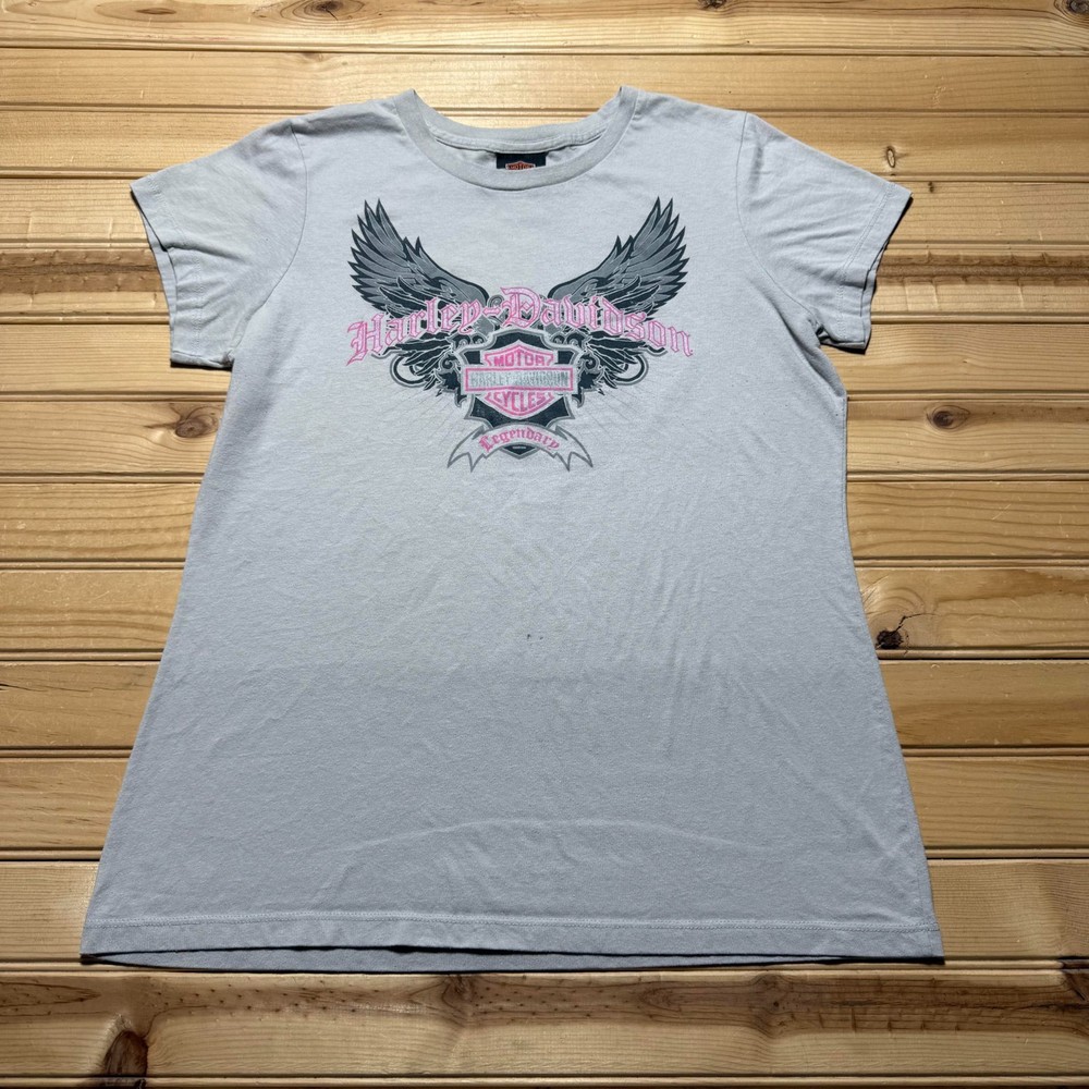 Harley Davidson Bruce Rossmeyer's Daytona Beach Florida Angel Wings Shirt - XL