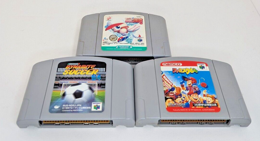 Japanese N64 Sports Game lot New Battery *US Seller*