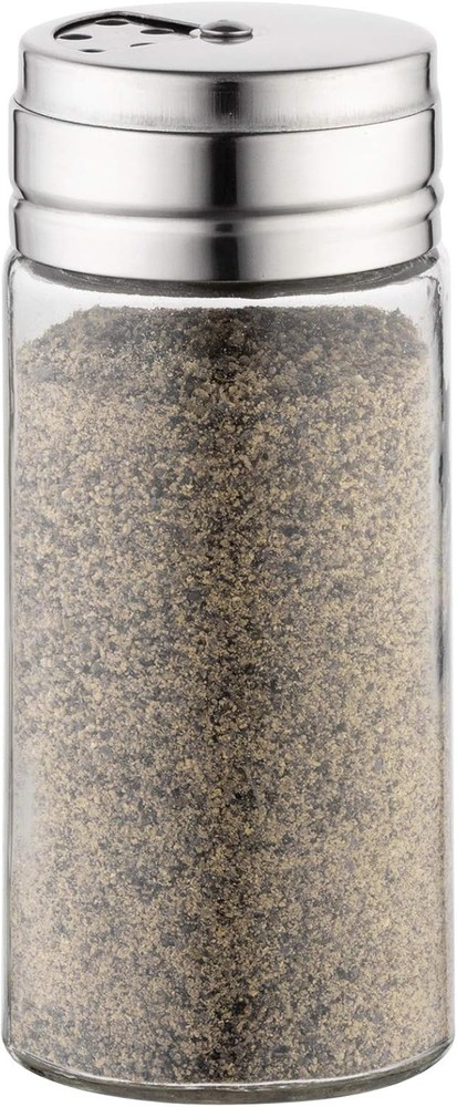 Fox Run Clear Glass Spice Jar with Stainless Steel Lid Single Pack