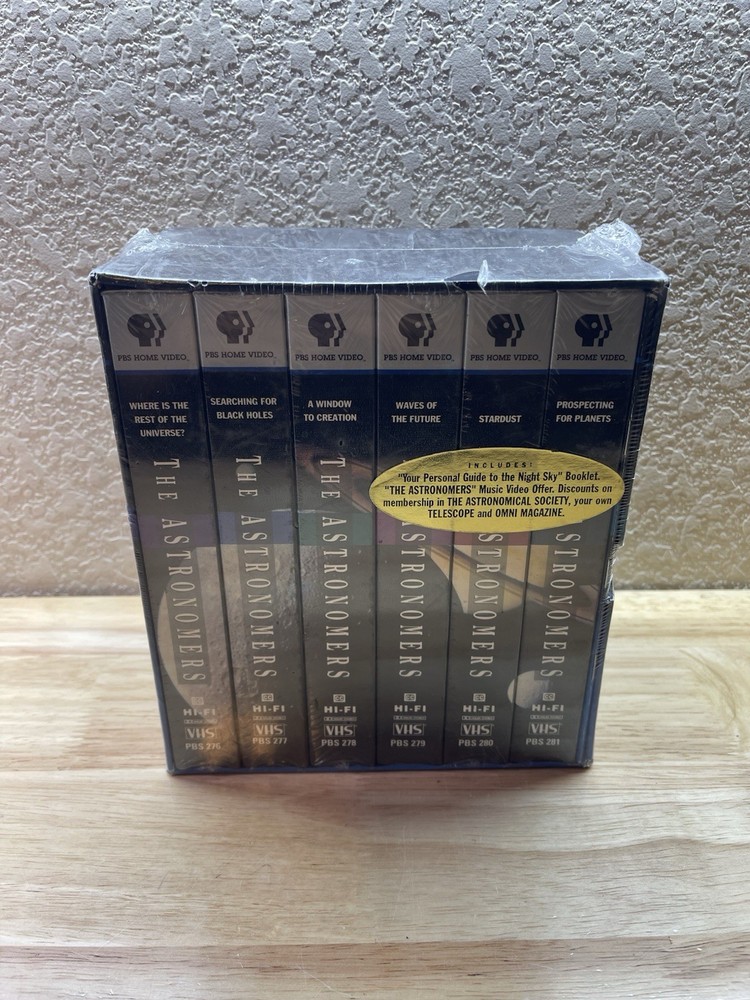 PBS The Astronomers VHS Box Set (1991) – 6 Tape Series – Sealed
