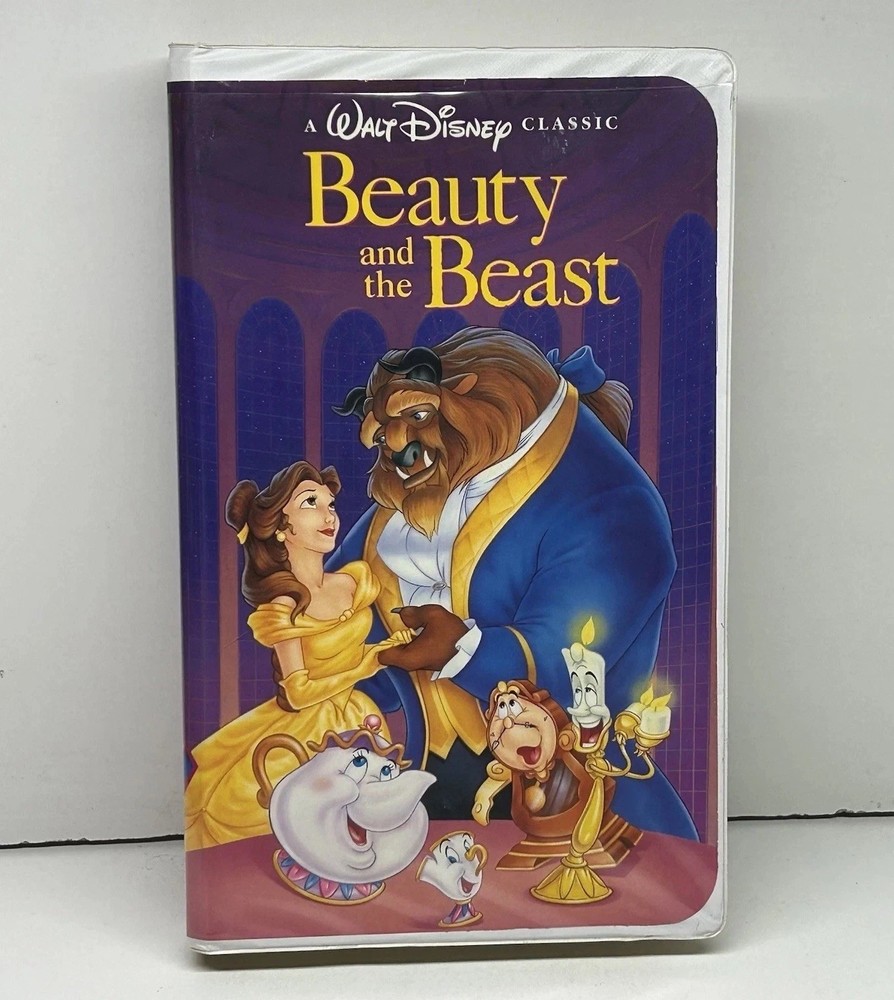Beauty & the Beast VHS Disney Video Tape Black Diamond VTG Clamshell Nearly New!