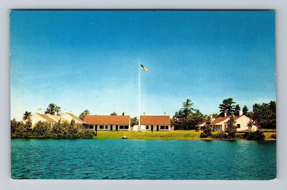 Michigan MI Copper Harbor Fort Wilkins State Park Vintage Postcard