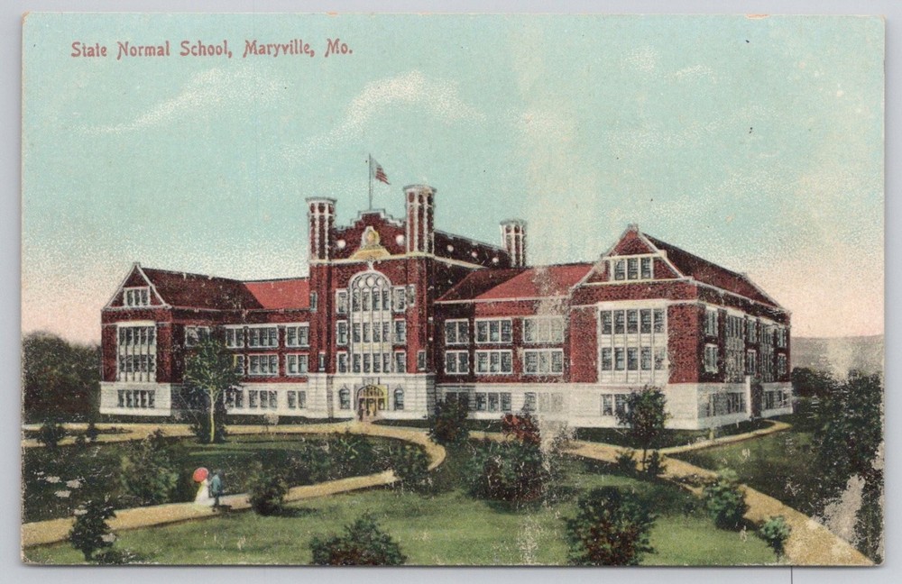State Normal School Maryville MO Missouri Vintage Postcard H.T. Crane c1910