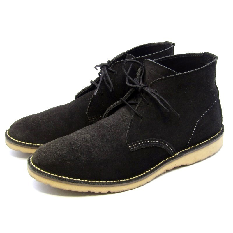 Redwing US8D 26Cm Chukka Boots 3323 Black Suede Weekender Work Boots 2017