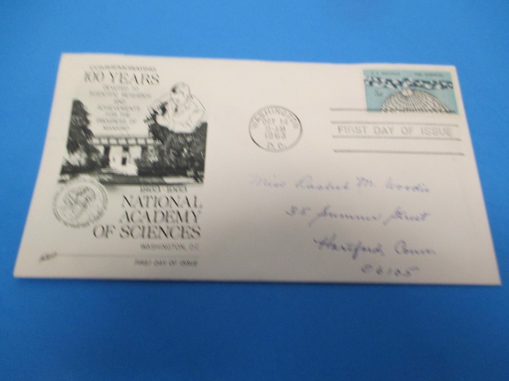 First Day Cover, Commemorating 100 Years National Academy of Sciences, 1963, FDC-image