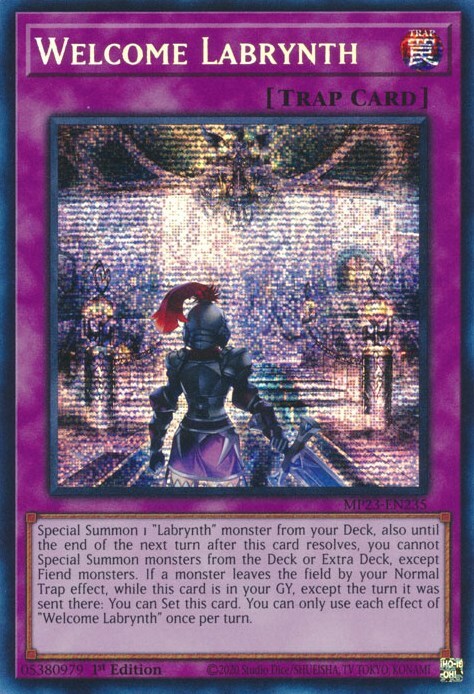 Welcome Labrynth MP23-EN235 25th Anniversary Tin: Dueling Heroes Mega Pack 1st Edition