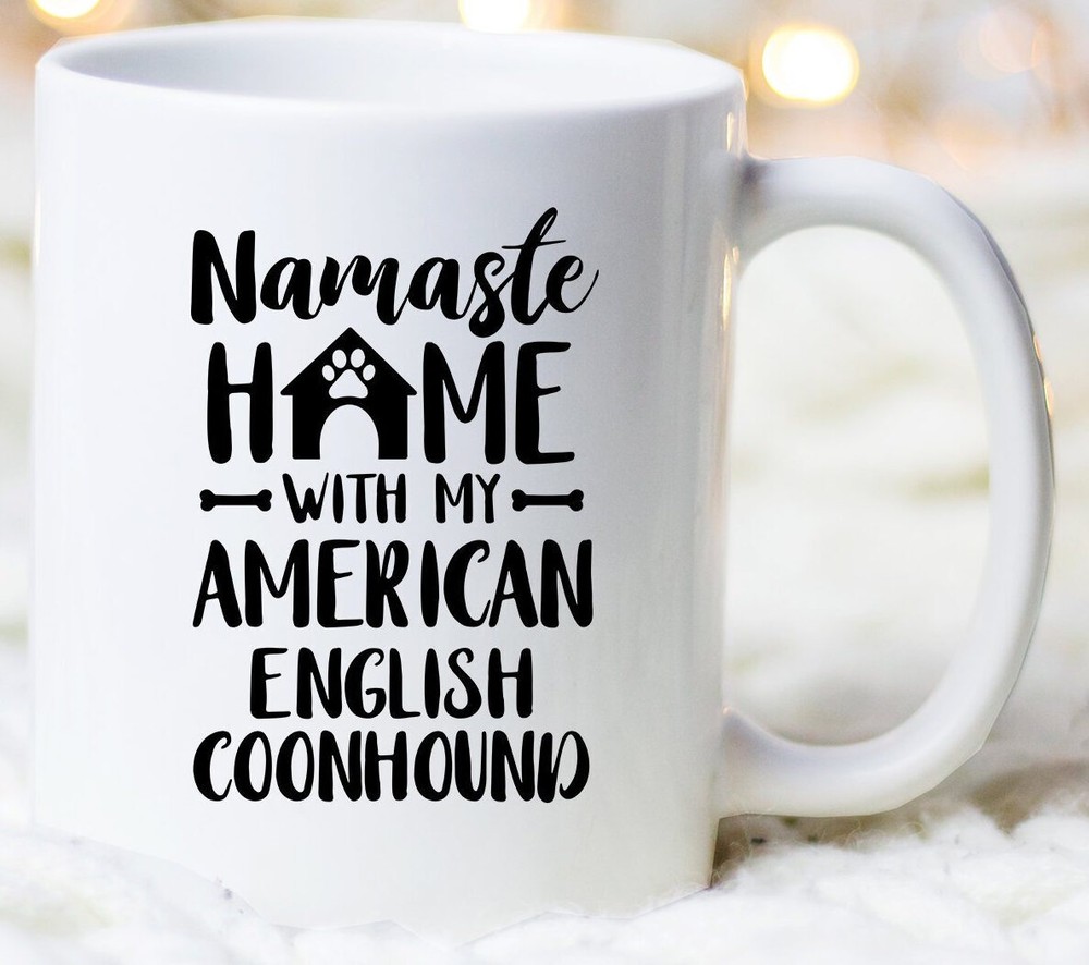 Namaste Home American Coonhound Dog Lover Gift Mug