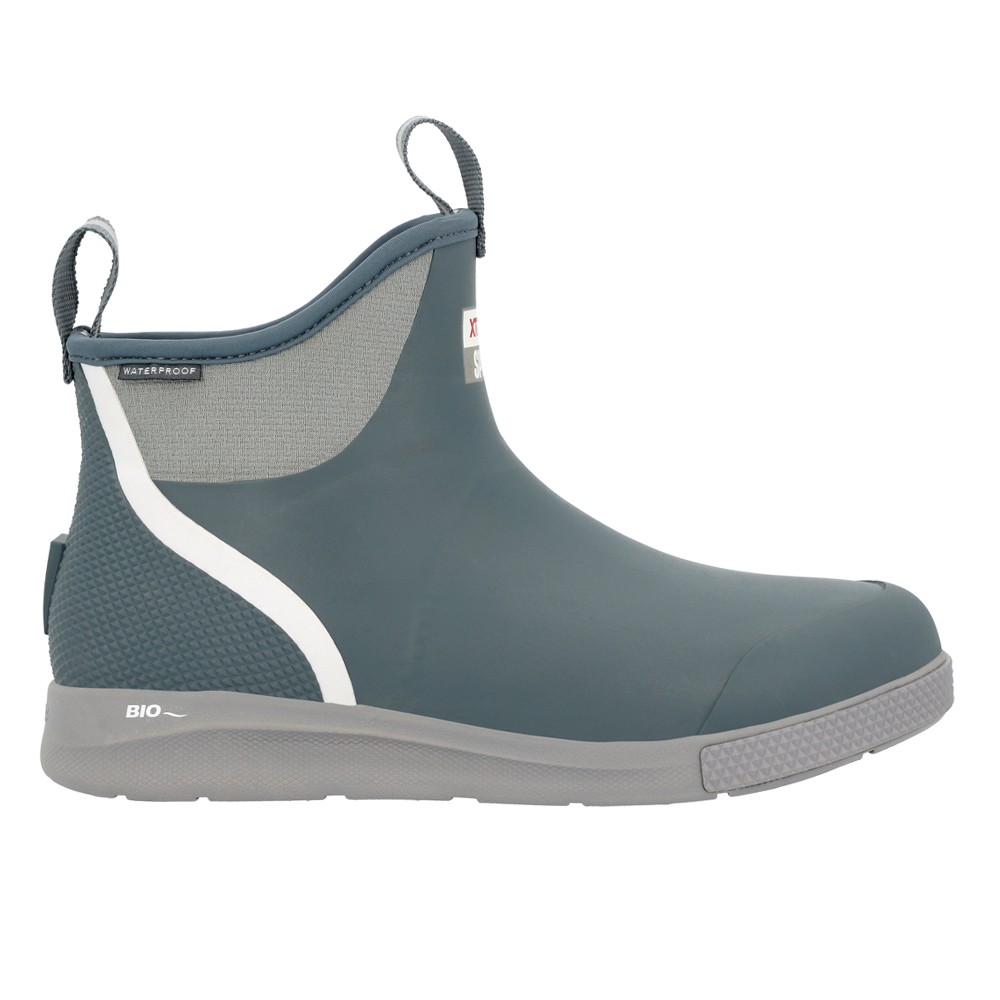 Xtratuf Mens Ankle Deck Boots Round Toe Pull On Slip Resistant Blue Casual XADSM201