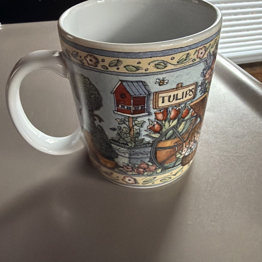 Lang & Wise Topiaries 1998 Collector Mug Coffee Cup 12oz