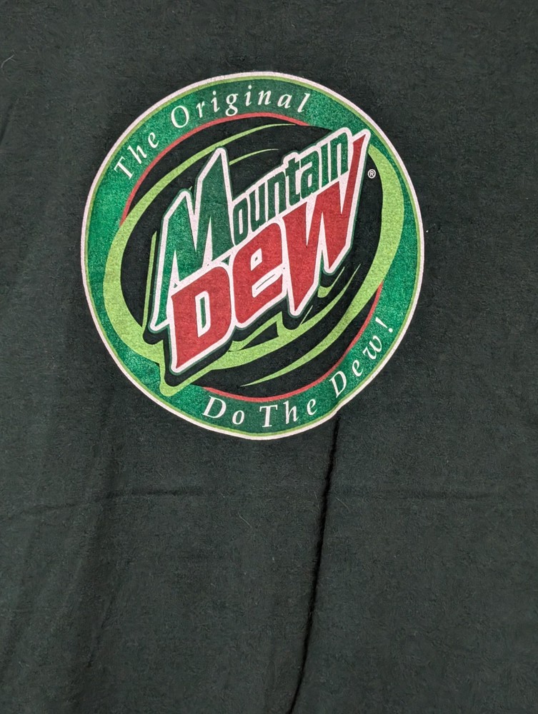 Mountain Dew Men's T-shirt Green The Original Mountain Dew Do The Dew 2XL #6363